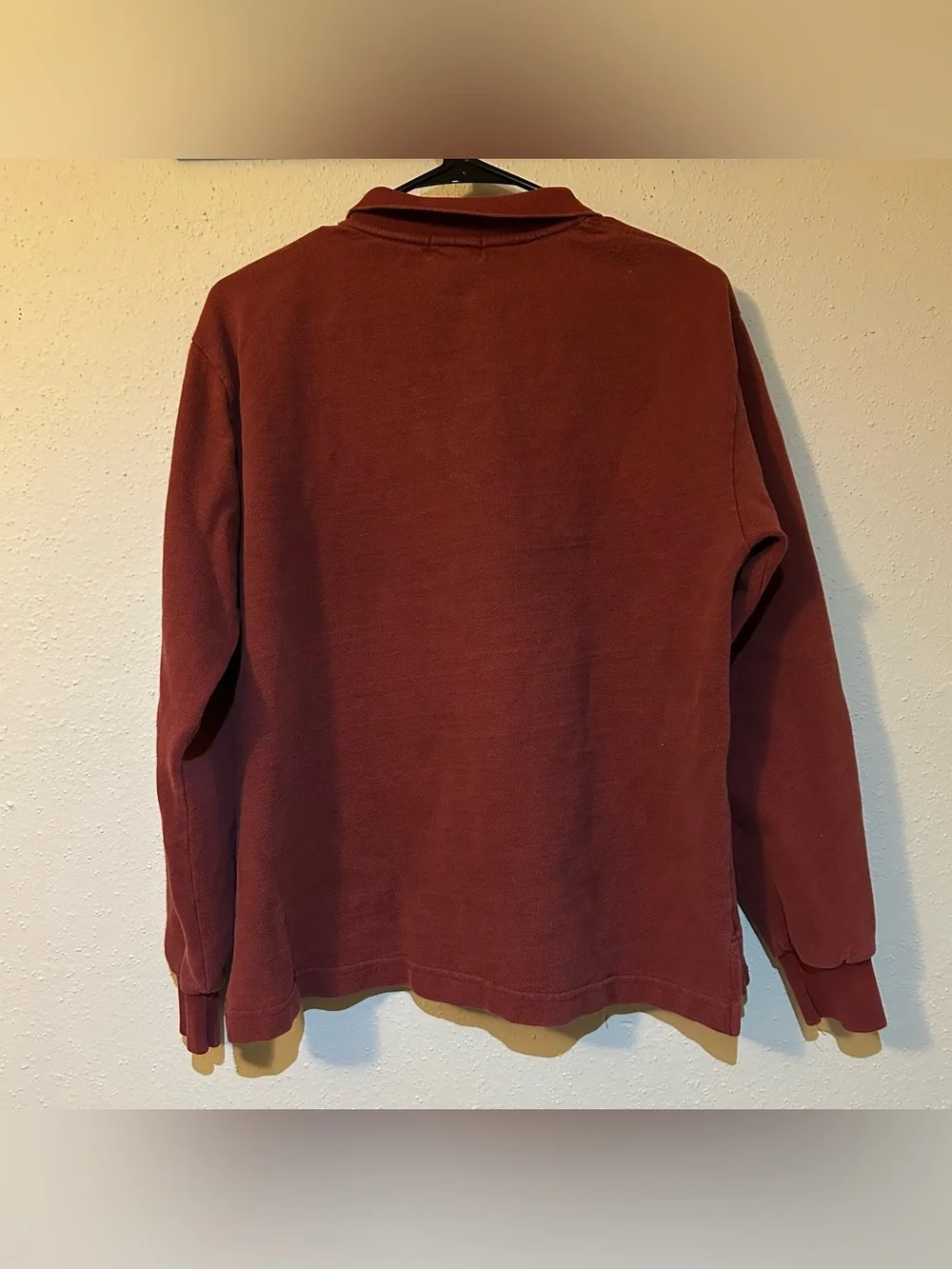 Vintage Banana Republic Long Sleeve Pique Polo Sz S